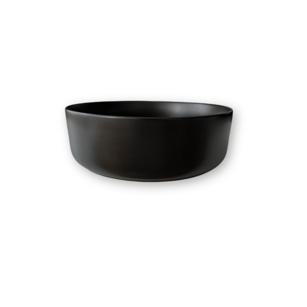 Lavamanos Redondo Negro Mate en Cerámica Contemporáneo - Image 2