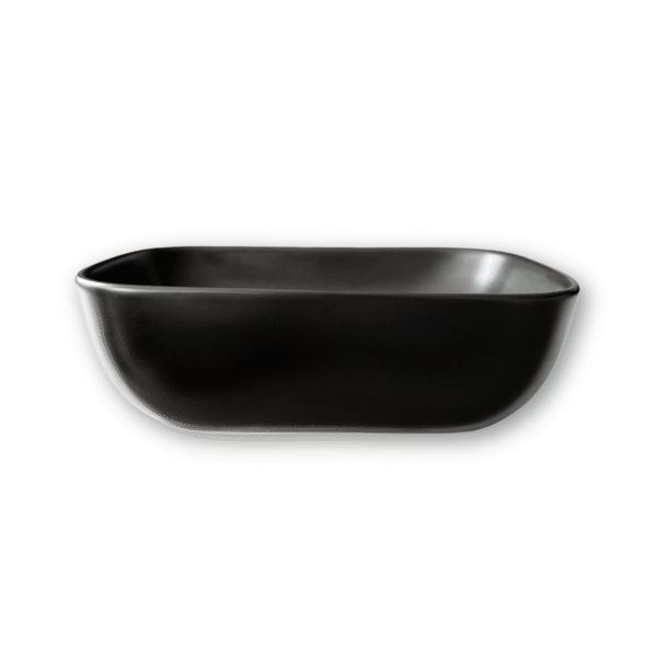 Lavamanos Rectangular Negro Mate Cerámica Estilo Minimalista - Image 2