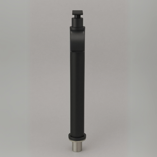 Grifería Alta Agua Fría Negro – Cuello Curvo Elegante - Image 2