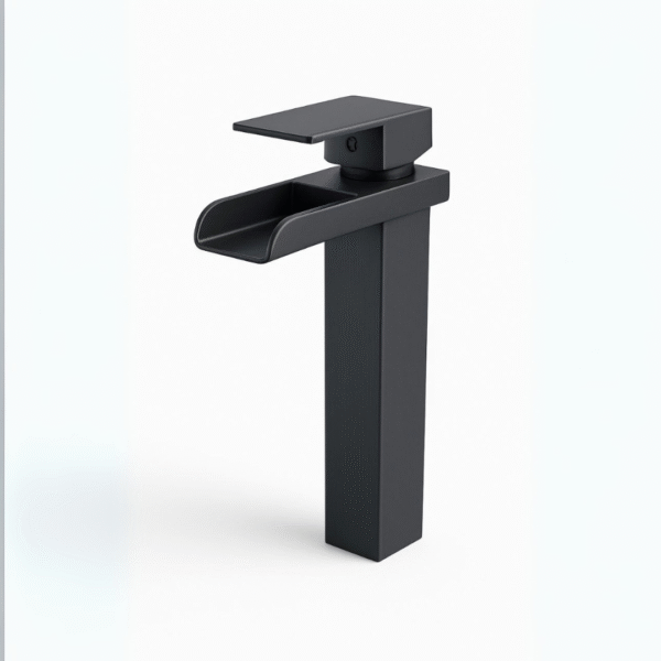 Grifería Cascada Negra Alta – Estilo Contemporáneo y Funcional - Image 2