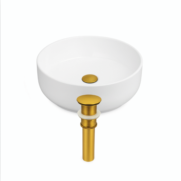 Desagüe Push Bronce para Lavamanos – Clásico y Elegante - Image 2