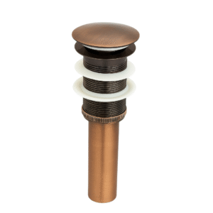 desagüe push cobre para lavamanos vintage o industrial