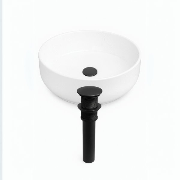 Desagüe Push Negro Mate para Lavamanos – Estilo Moderno - Image 2
