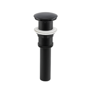 desagüe push negro mate para lavamanos moderno