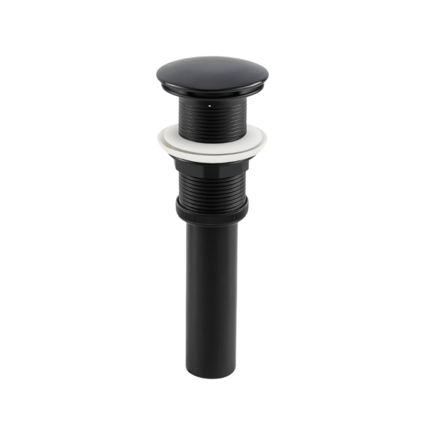 desagüe push negro mate para lavamanos moderno